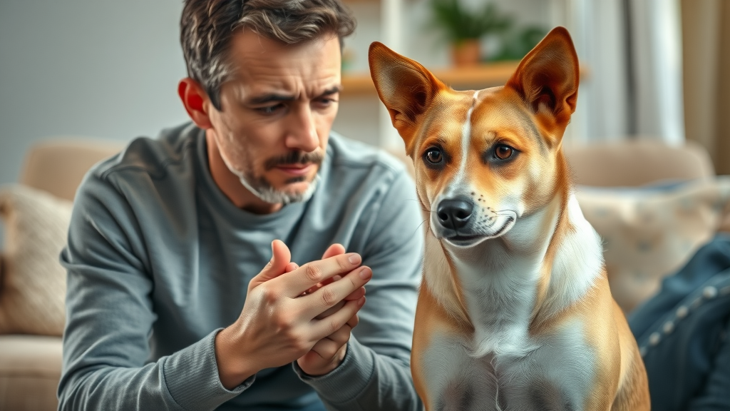 concerned dog owner checking medium-sized dog for skin irritation or lumps, at home, how often should i take my dog to the vet?