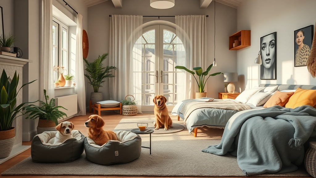 modern cozy dog-friendly home ideal dog bed sleep environment for dogs