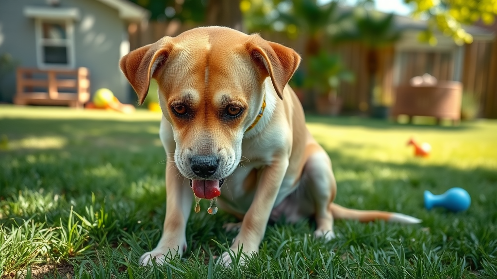 dog vomiting in the yard, kidney disease, what are signs my dog is sick
