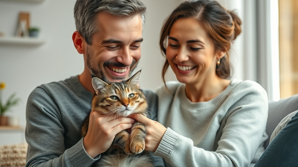 give your cat happy owner gentle petting healthy cat attention do cats require