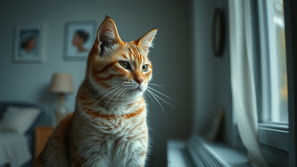 separation anxiety anxious cat window alone worried expression separation anxiety behavior