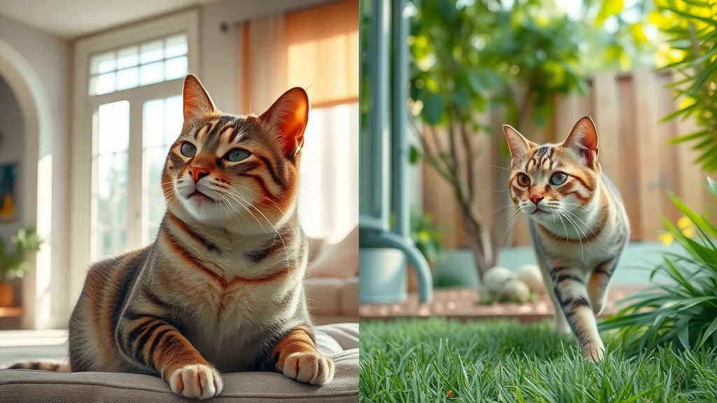difference in vaccine needs for indoor cats and outdoor cats in home and backyard environments