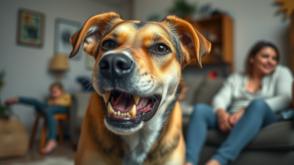 dog showing sudden aggression, common signs dog is sick, defensive warning