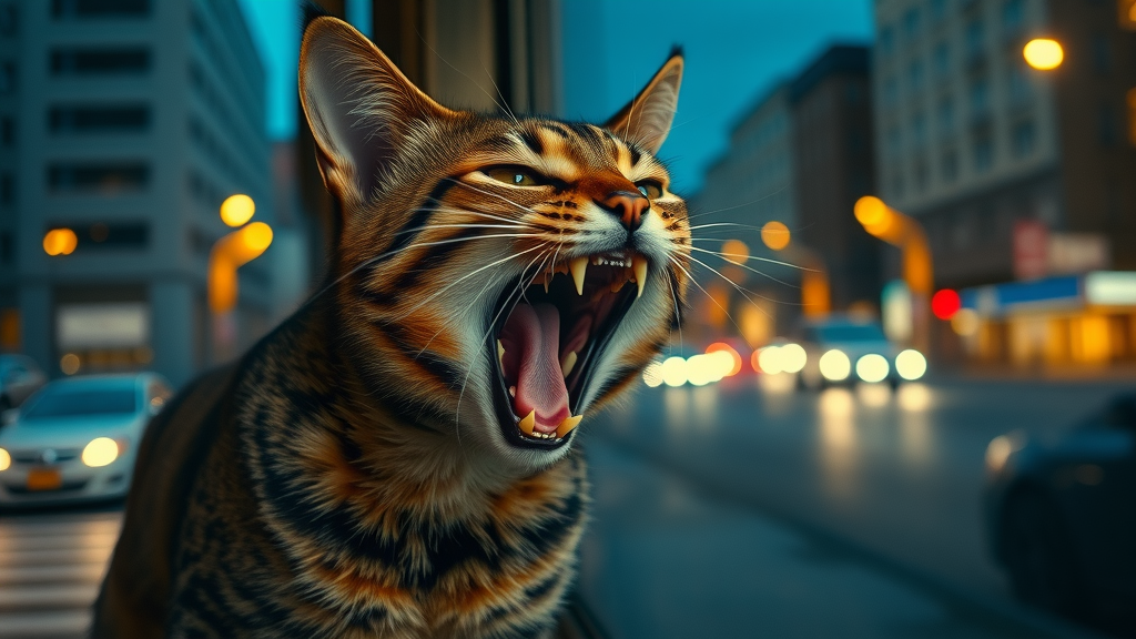 male cat yowling at night, territorial and mating behavior, male cat meowing